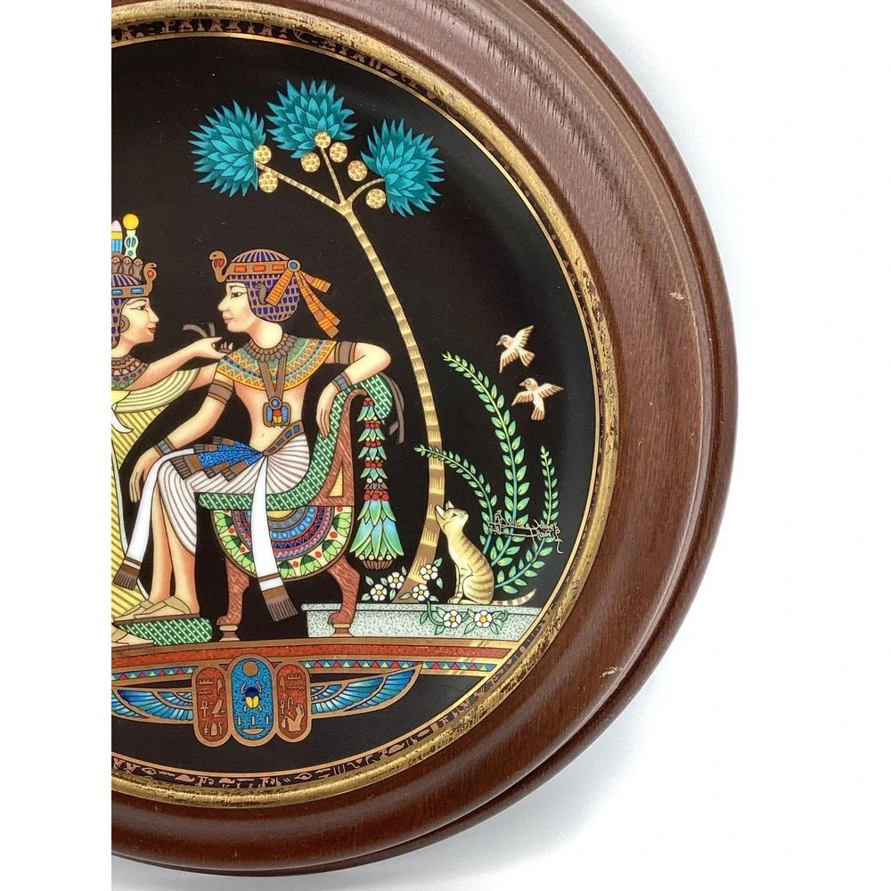 Tutankhamun Collector Plates,‎ Osiris Egyptian Porcelain Set of 5 (TBL-1013)